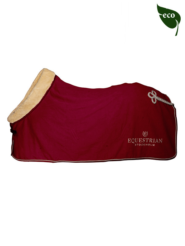 Equestrian Stockholm Bordeaux fleece rug