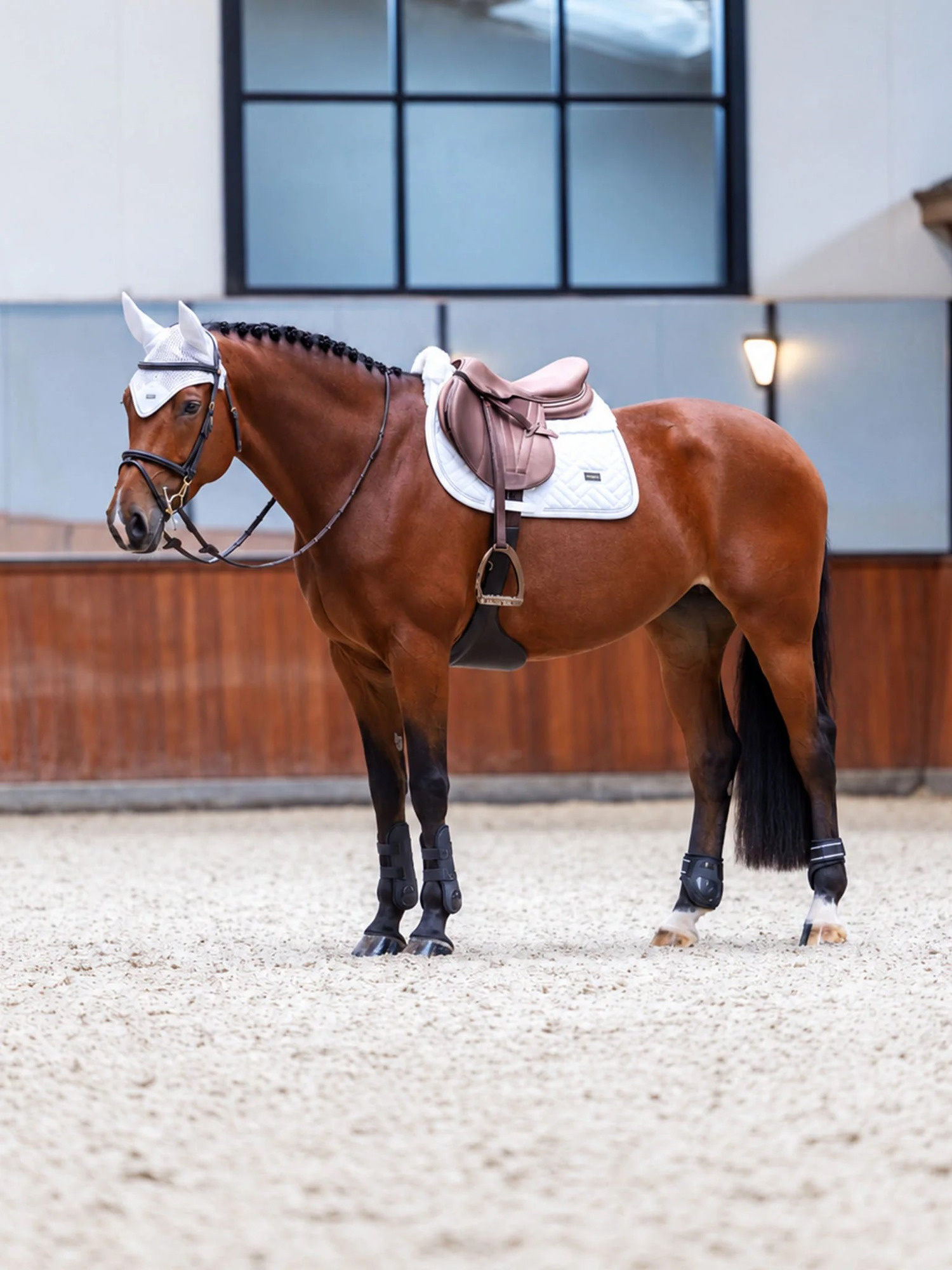 Equestrian Stockholm Holiday Collection Springdekje Vegan Fur Crystal White