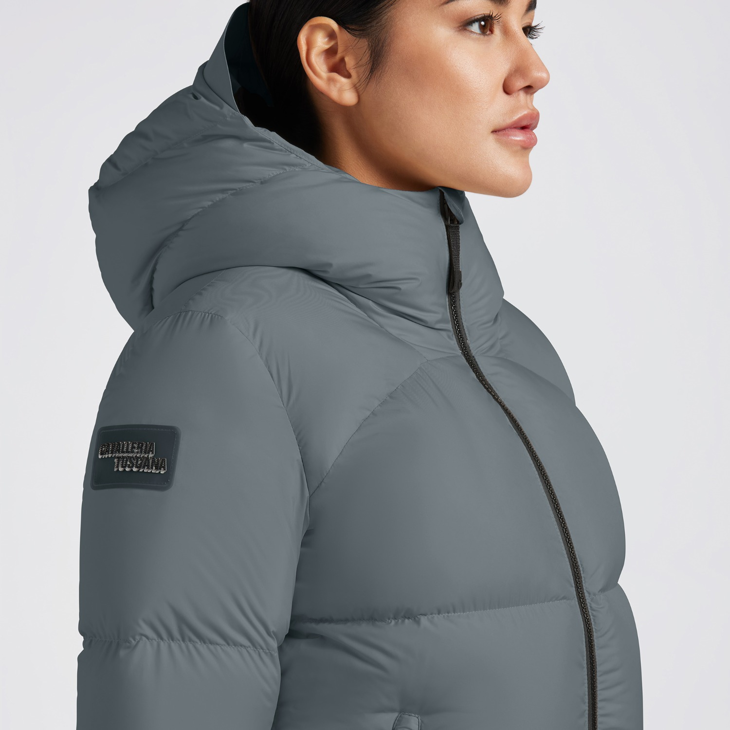 Cavalleria Toscana FW'24 CT Hooded Down Padded Nylon Parka Jas Dames