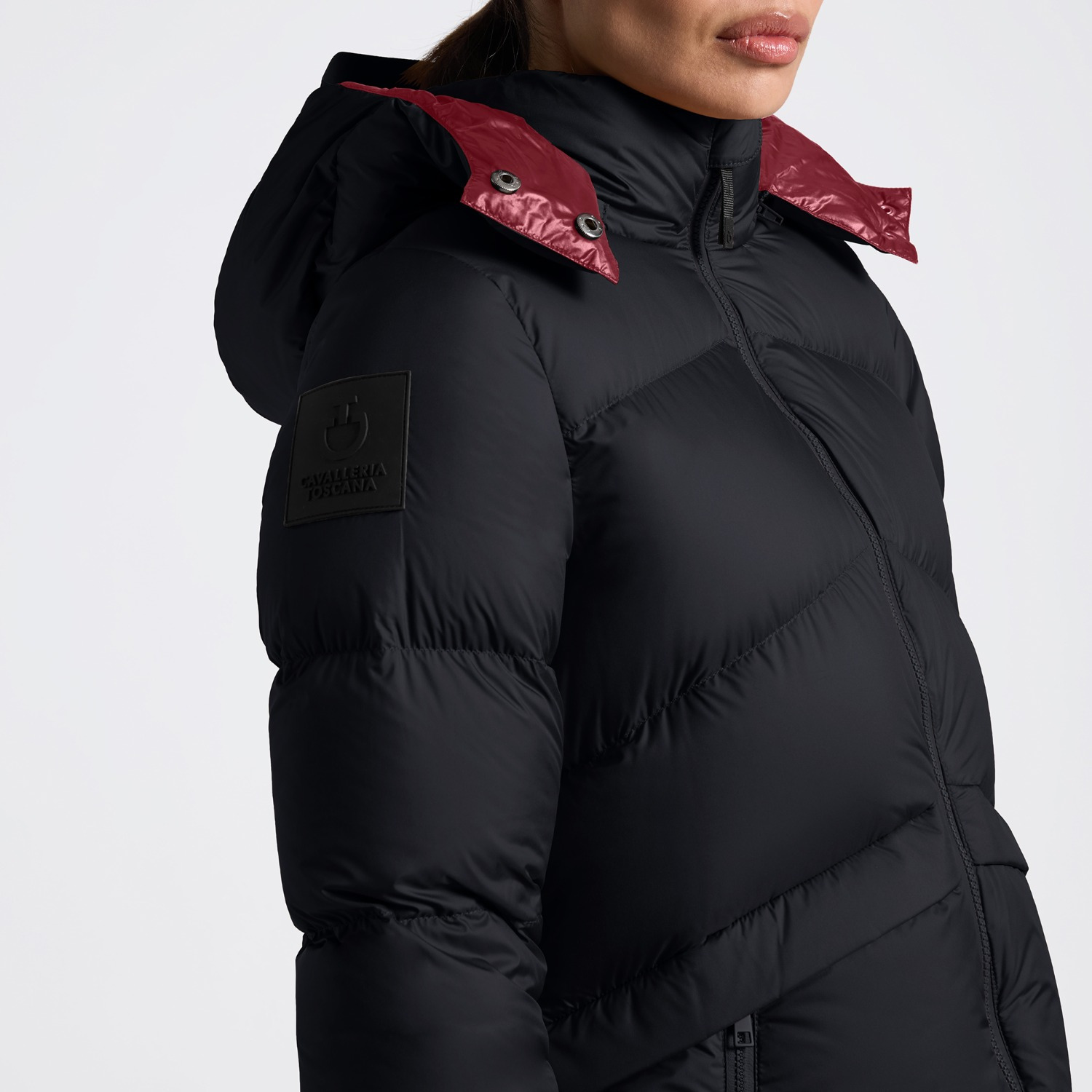 Cavalleria Toscana FW25 CT Hooded Down Padded Nylon Parka Dames