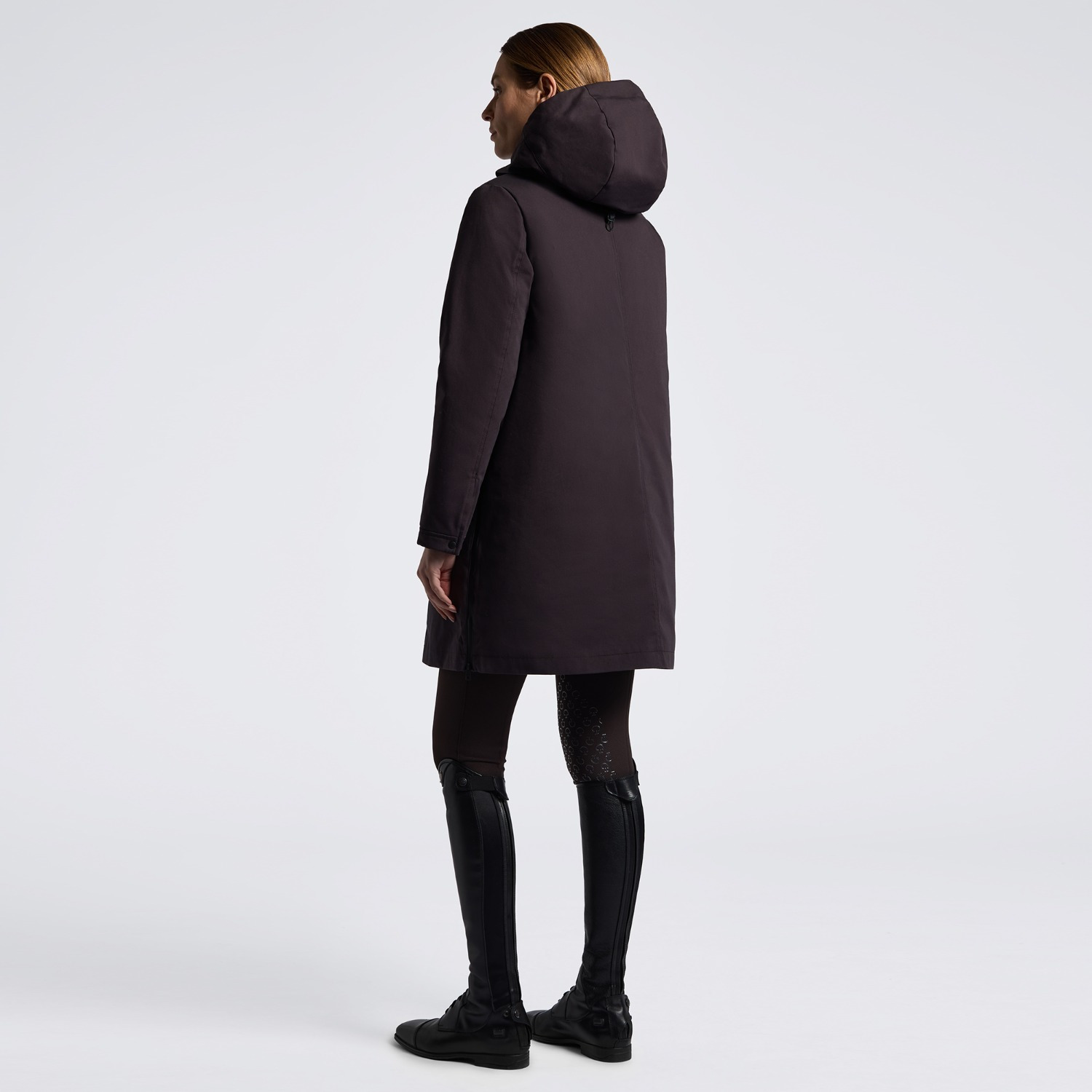 Cavalleria Toscana FW26 CT Hooded Down Filled Long Nylon Parka Dames