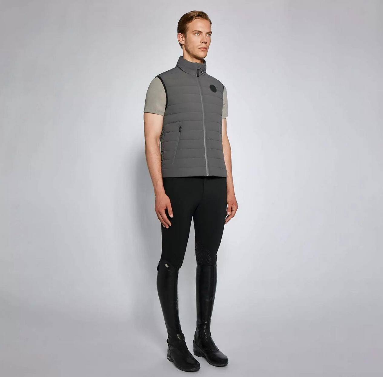 Cavalleria Toscana SS'24 CT Lightweight Puffer Weste Hidden Hood Bodywarmer Herren