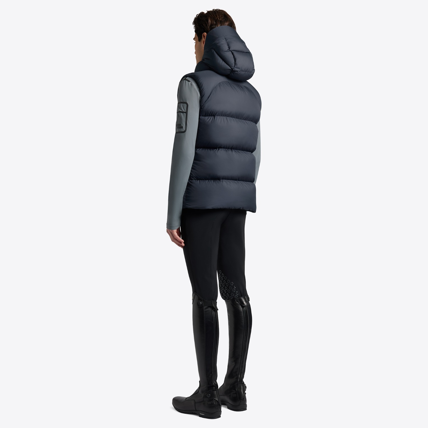 Cavalleria Toscana FW'24 CT Hooded Down Padded Nylon Bodywarmer Heren