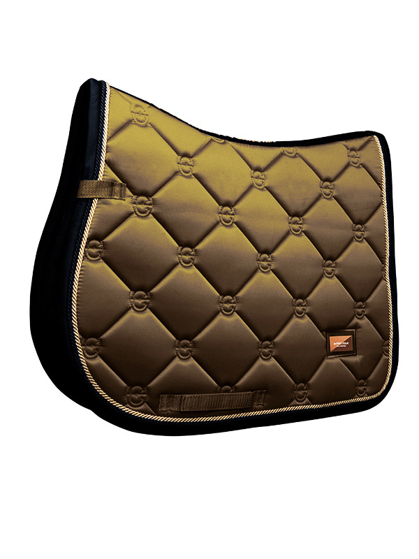 Equestrian Stockholm jumping saddle pad Golden Brass
