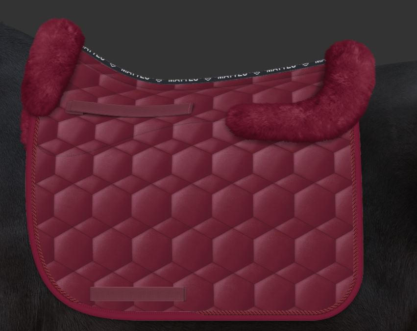 Mattes Half-Lined Saddle Pad with Trim