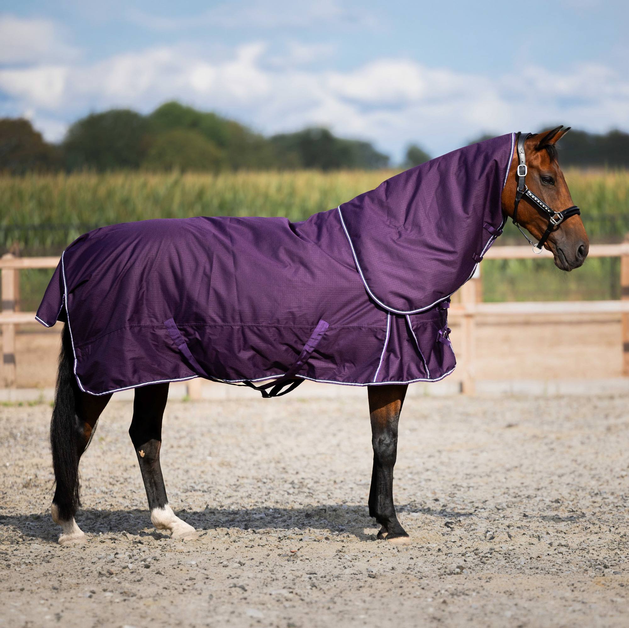 HB Showtime Outdoordeken met Afneembare Hals Plum 300g