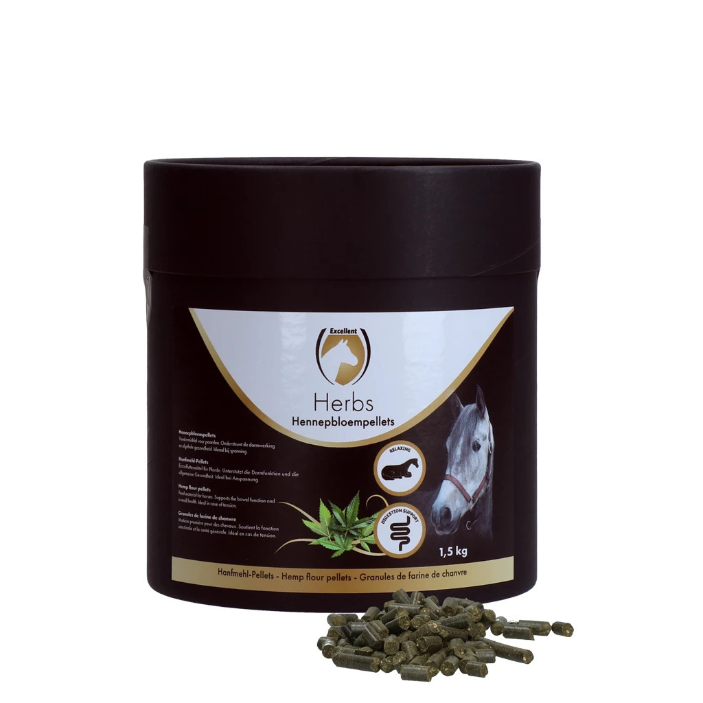 Excellent Herbs Hennepbloem pellets 1,5kg