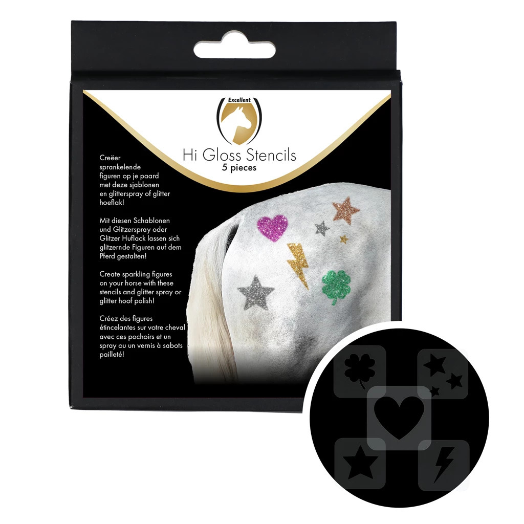 Excellent Horse Hi Gloss Templates 5 pieces