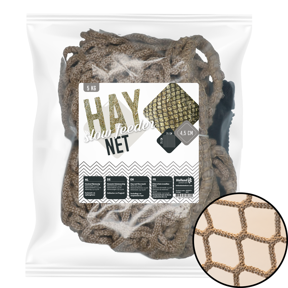 Excellent Hay Slow Feeder Net 5 kg (5 mm thick, mesh size 45 mm)