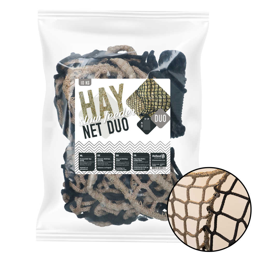 Excellent Hay Slow Feeder Duo Net 10 kg (5 mm thick, mesh size 60/45 mm)