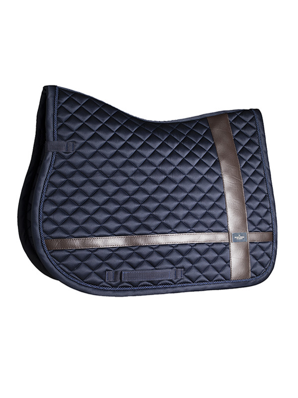 Equestrian Stockholm Leather Deluxe Silver Spring saddle pad