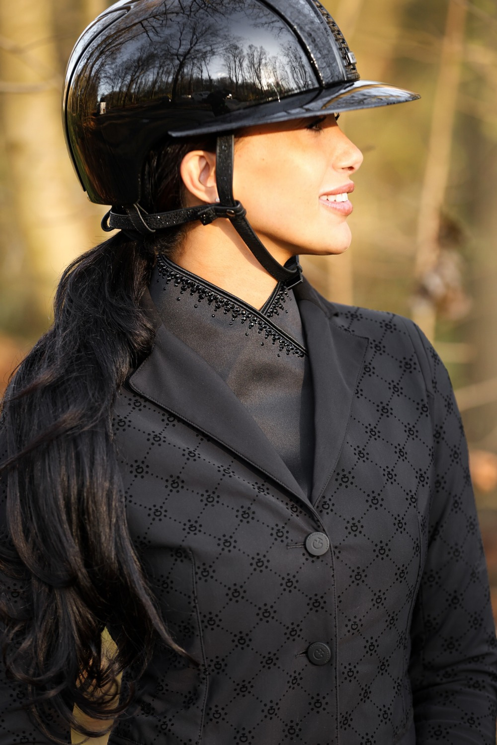 Plastronique x Maureen Black Stock Tie