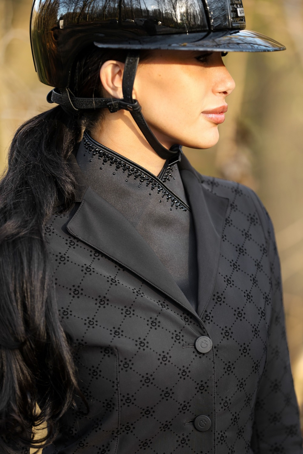 Plastronique x Maureen Black Stock Tie