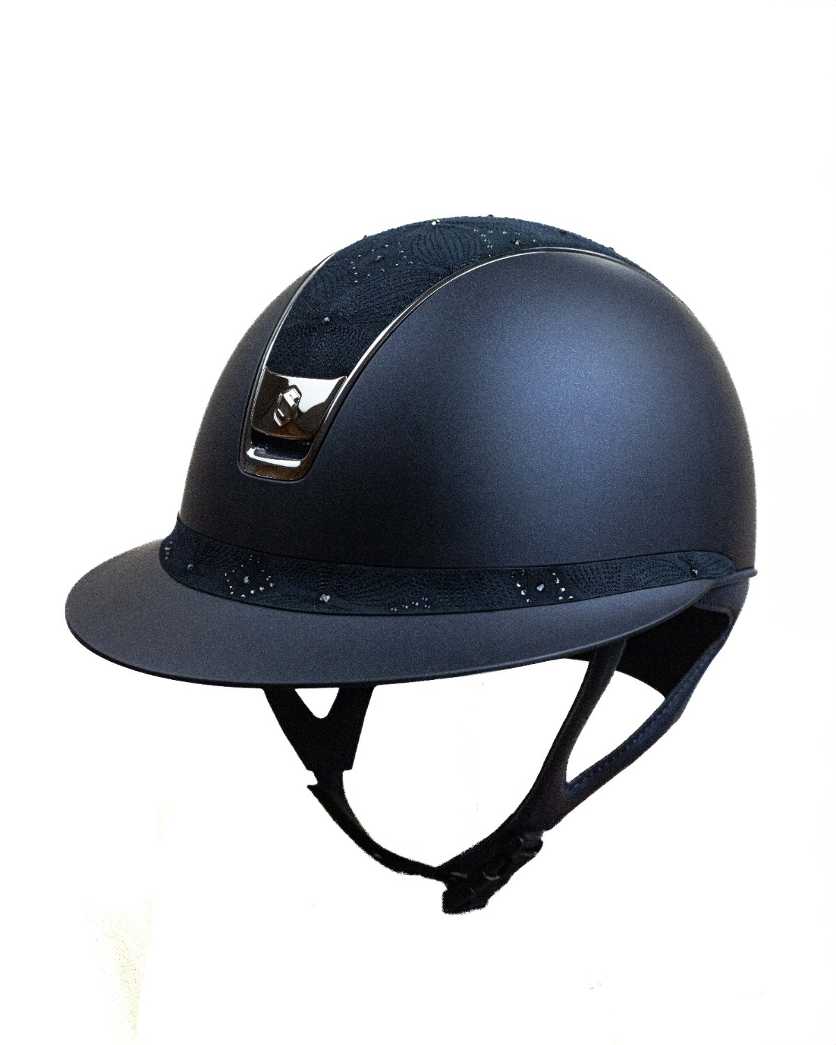 Samshield 2.0 Miss Shield Shadowmatt Blauw Celestial Top en Frontal Chrome Silver Trim Blazon