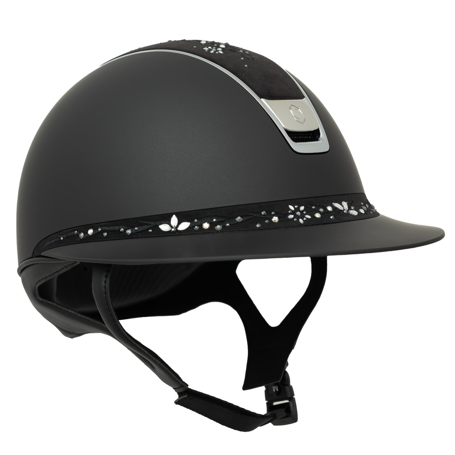Samshield 2.0 Miss Shield Black Shadowmatt Flower Jewelry Top Frontal Band Chrome Trim Blazon