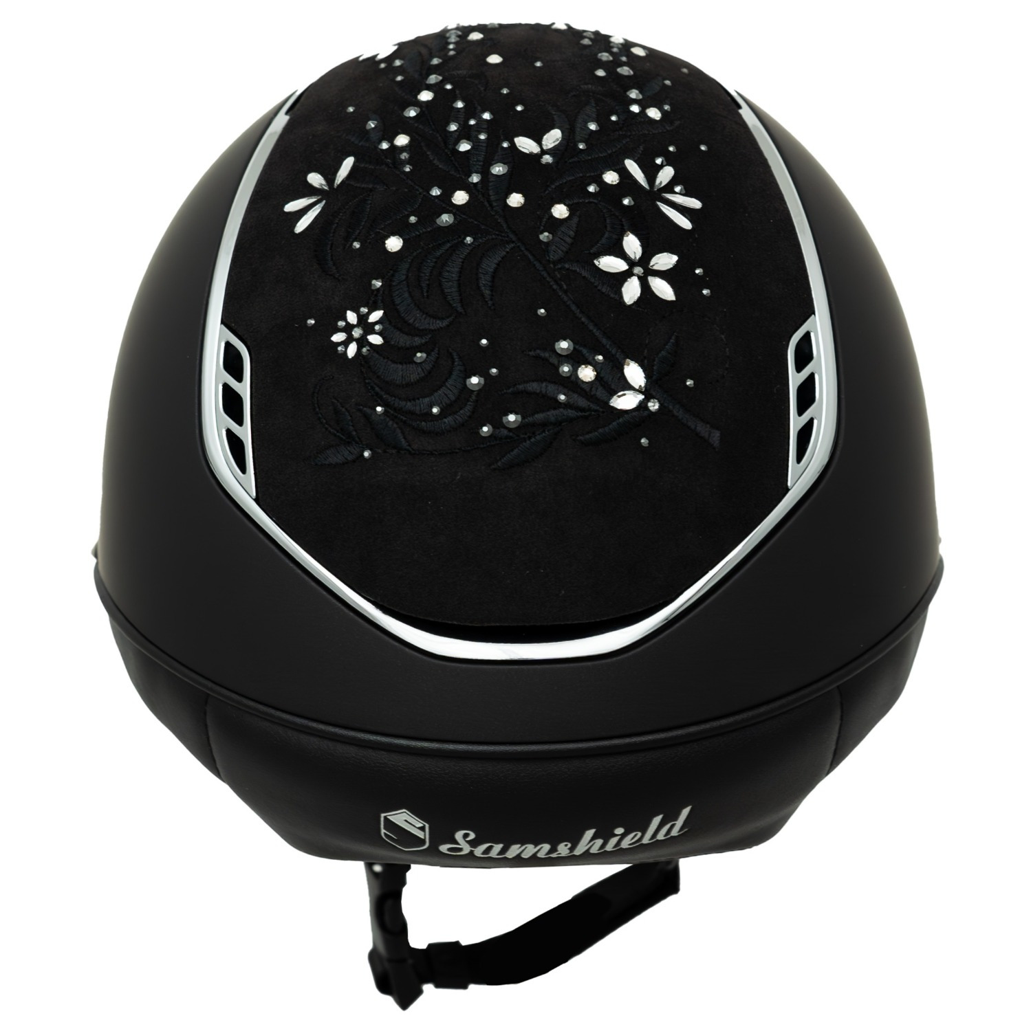 Samshield 2.0 Miss Shield Black Shadowmatt Flower Jewelry Top Frontal Band Chrome Trim Blazon