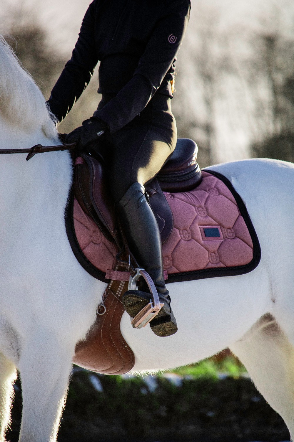 Equestrian Stockholm x HypoStore Velvet Lush Bloom Jumping Saddle Pad