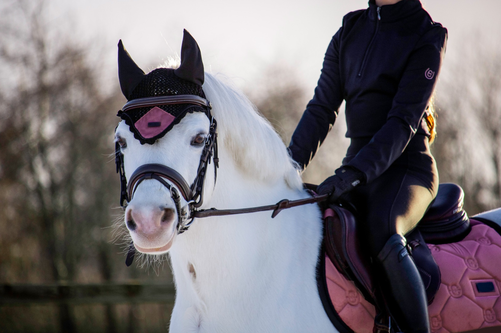 Equestrian Stockholm x HypoStore Velvet Lush Bloom Ear Net