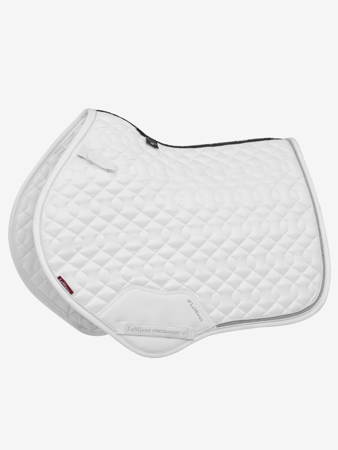 LeMieux Saddlepad Crystal Suede white