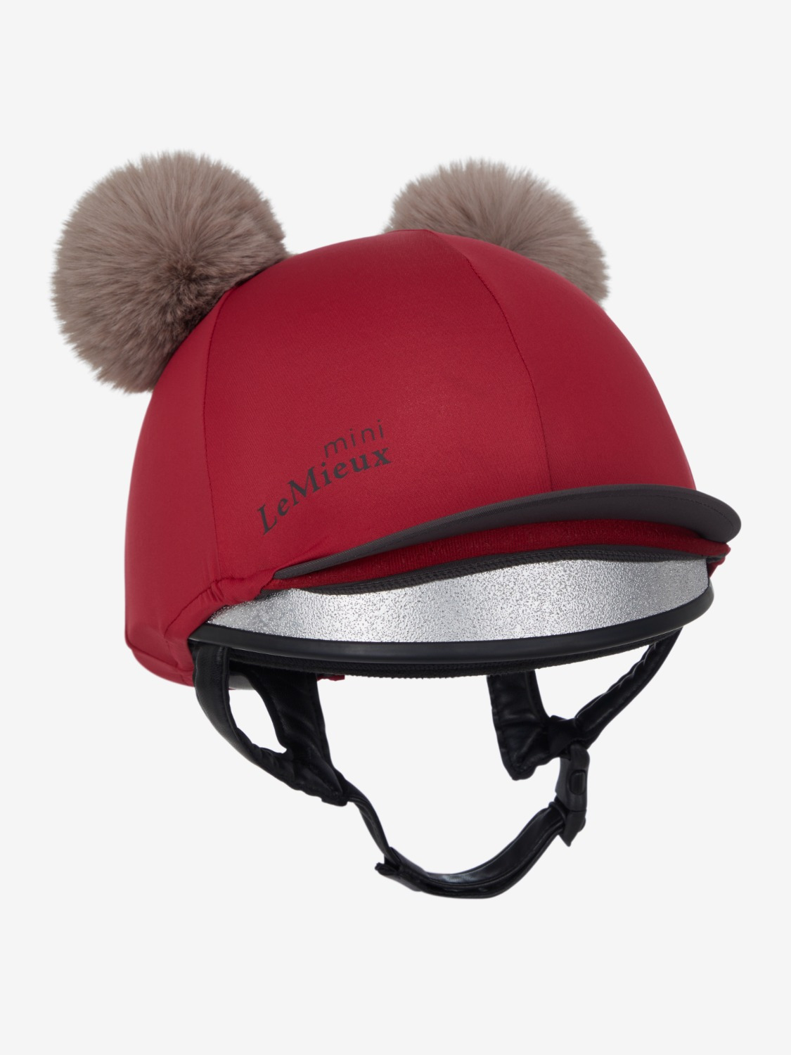 LeMieux FW'24 Mini Double Pom Helmet Cover Alpine