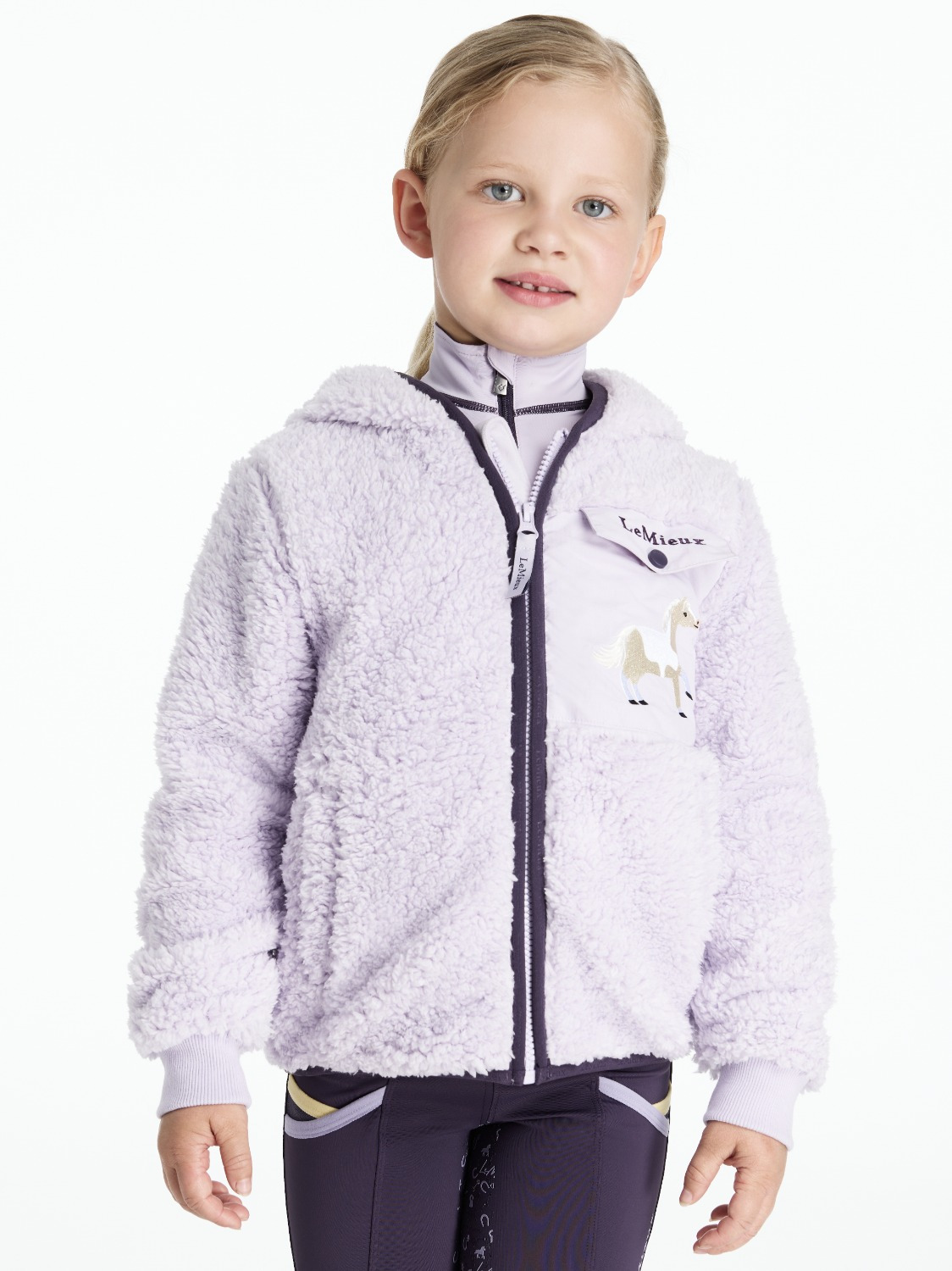LeMieux AW25 Mini Teagan Lemon Fleece Lilac