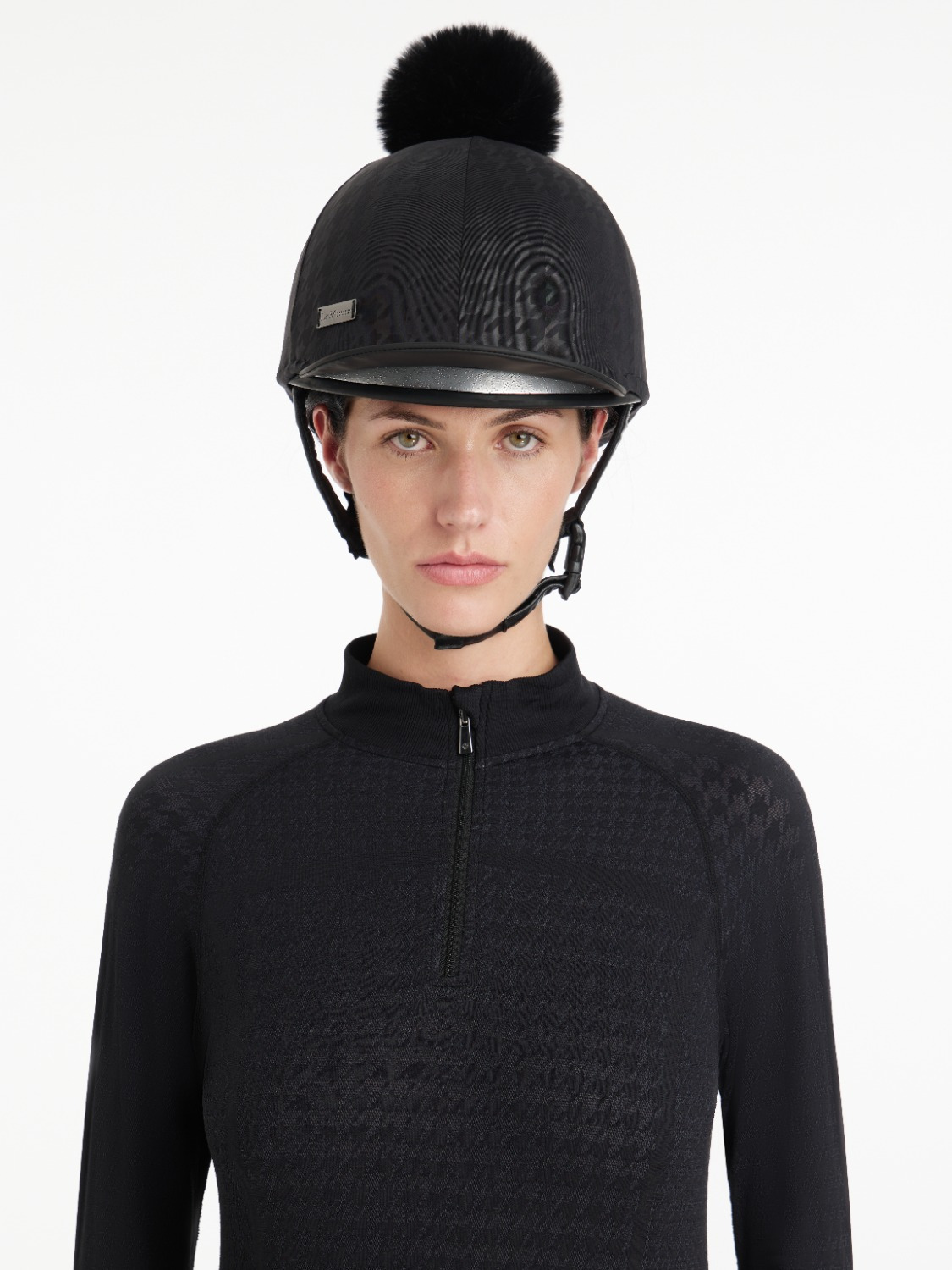 LeMieux AW25 Aspen Houndstooth Helmet Cover