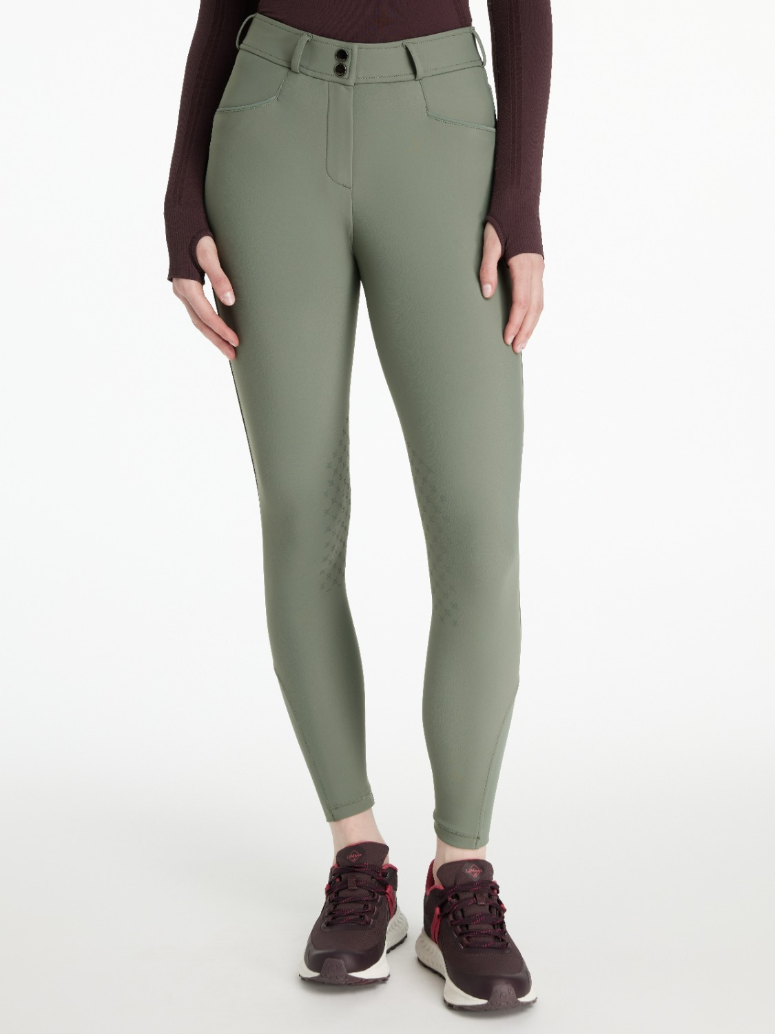 LeMieux AW25 Ridingbreeches Isabelle Knee Grip Rosemary