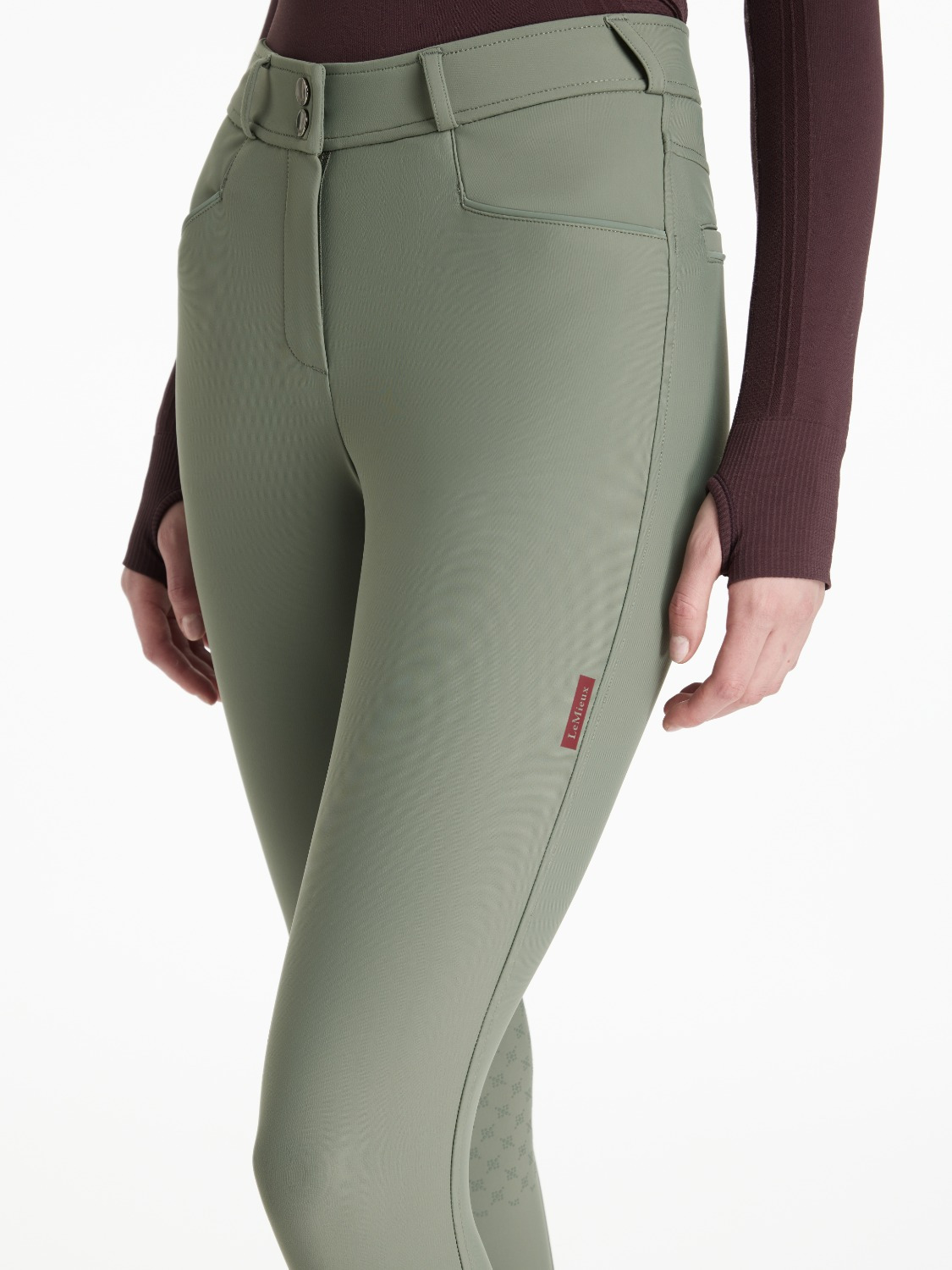 LeMieux AW25 Ridingbreeches Isabelle Knee Grip Rosemary
