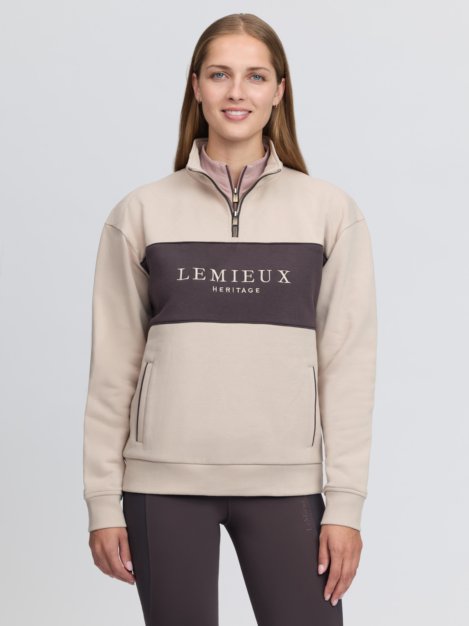 LeMieux FW26 Trui Heritage Quarter Zip