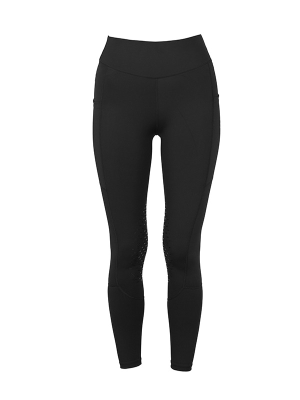Equestrian Stockholm Black Edition Riding Tights Knee Grip