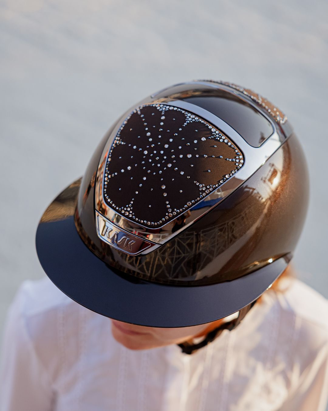 Kask Star Lady Pure Shine Chrome 2.0 Espresso Brown Crystals Riviera Greige