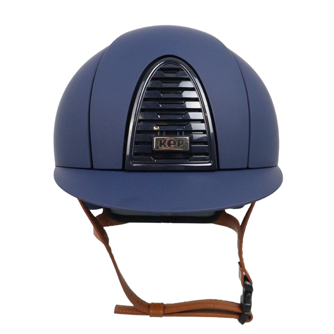 KEP Italia Cromo 2.0 matt blau mit cognacfarbenem Kinnriemen