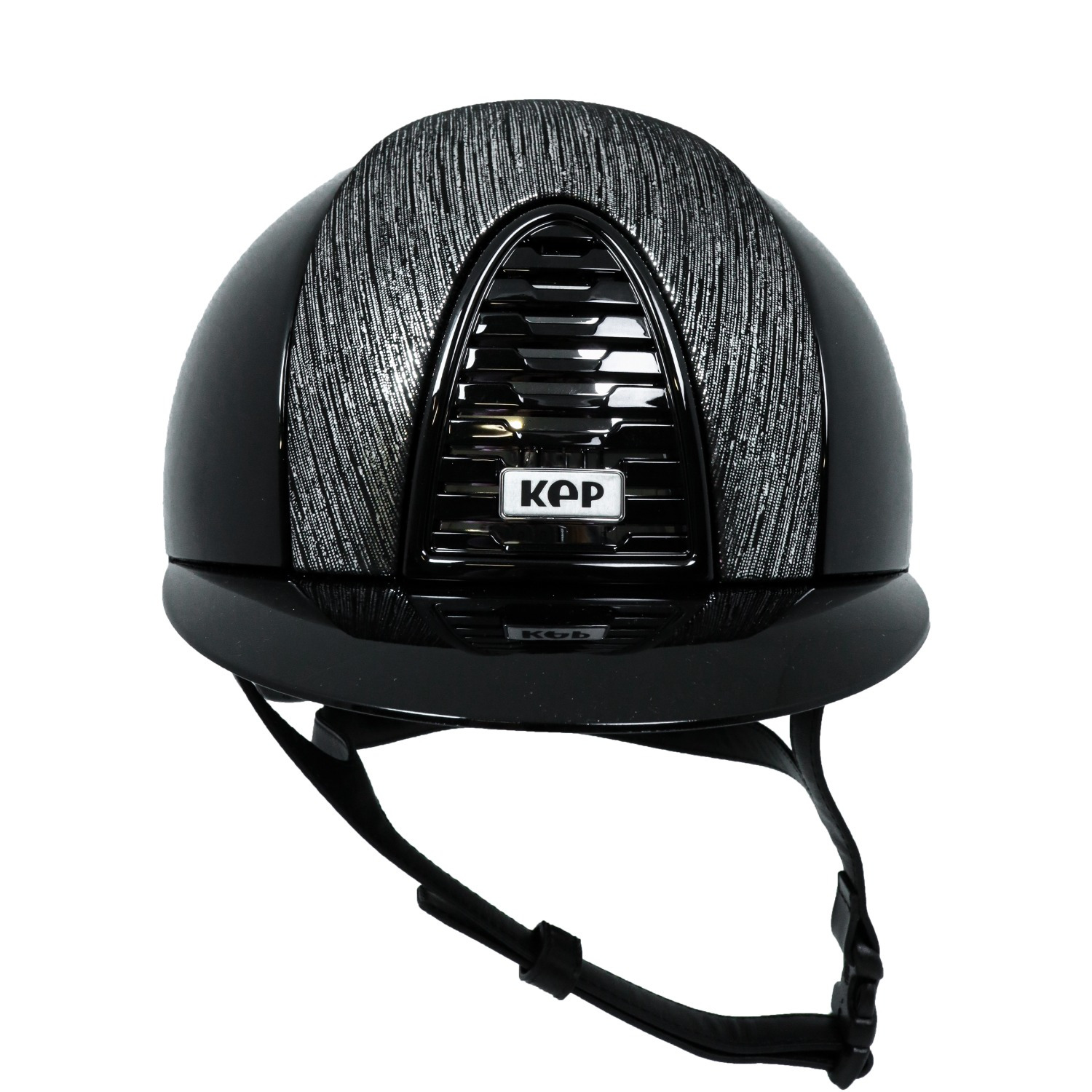KEP Italia Cromo 2.0 schwarz poliert laminiertes Leder silber für