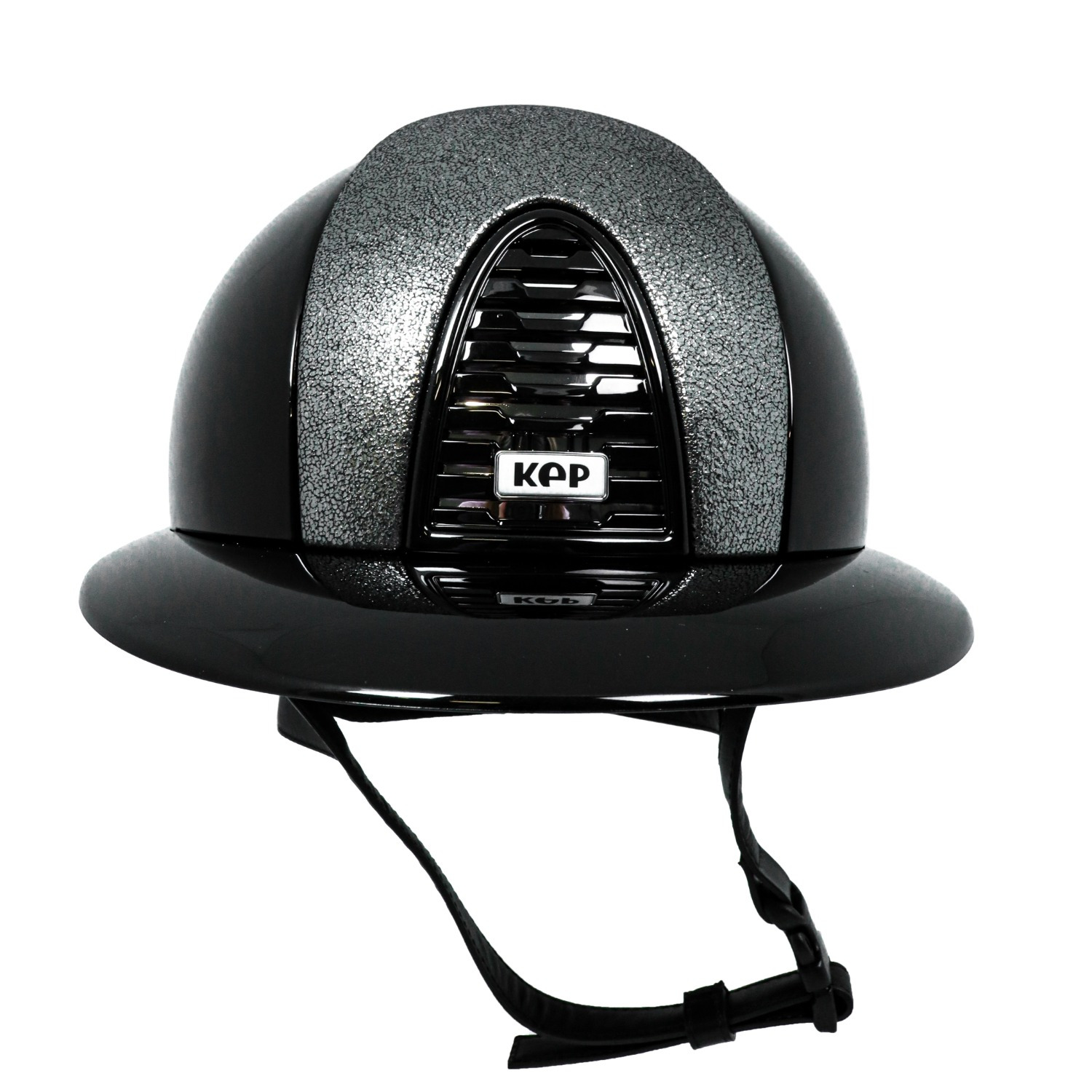 KEP Italia Cromo 2.0 Schwarz Polish Polo Glitzerleder Silber für