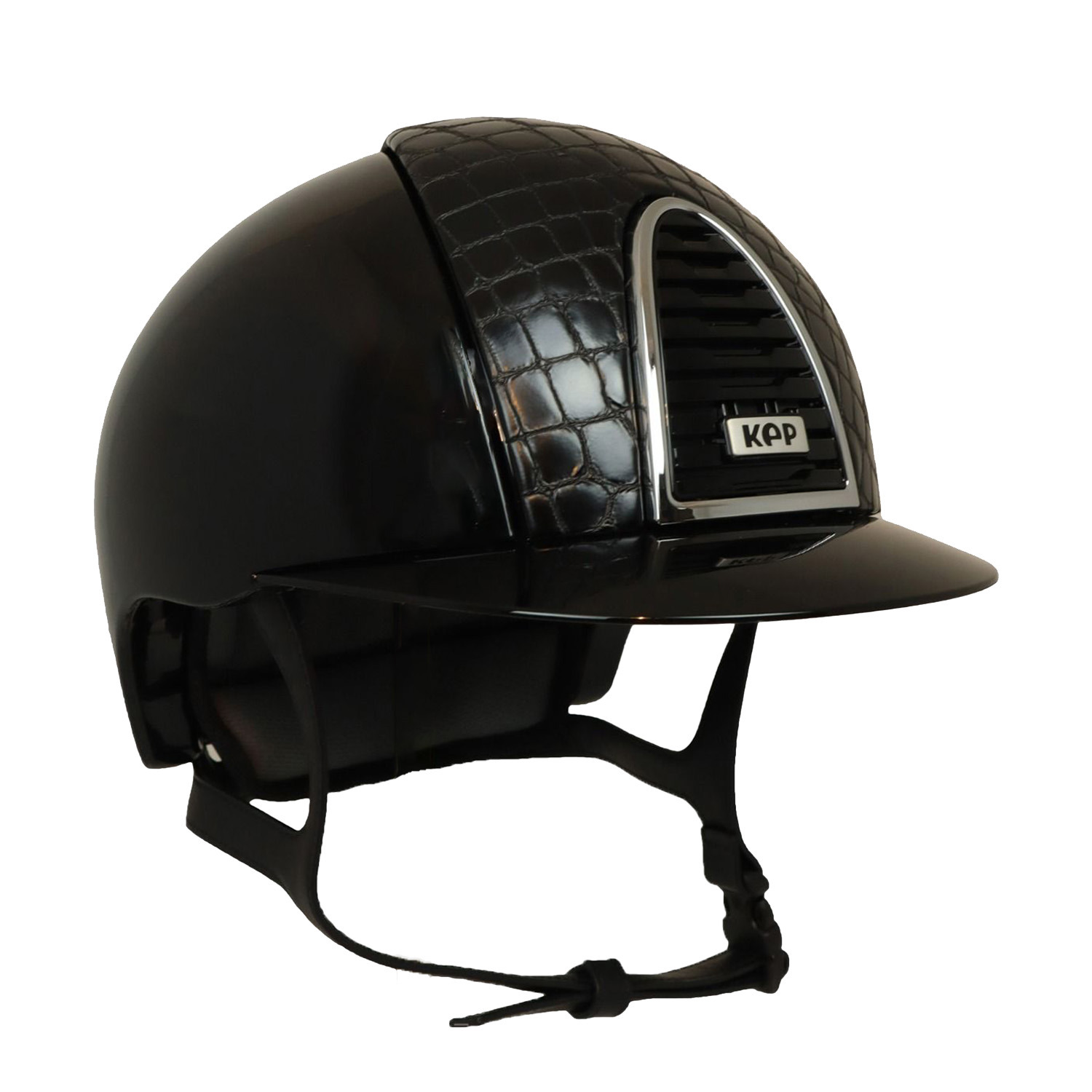 KEP Italia Cromo 2.0 Polish Schwarz Cocco Vorderbesatz Silberner Rahmen