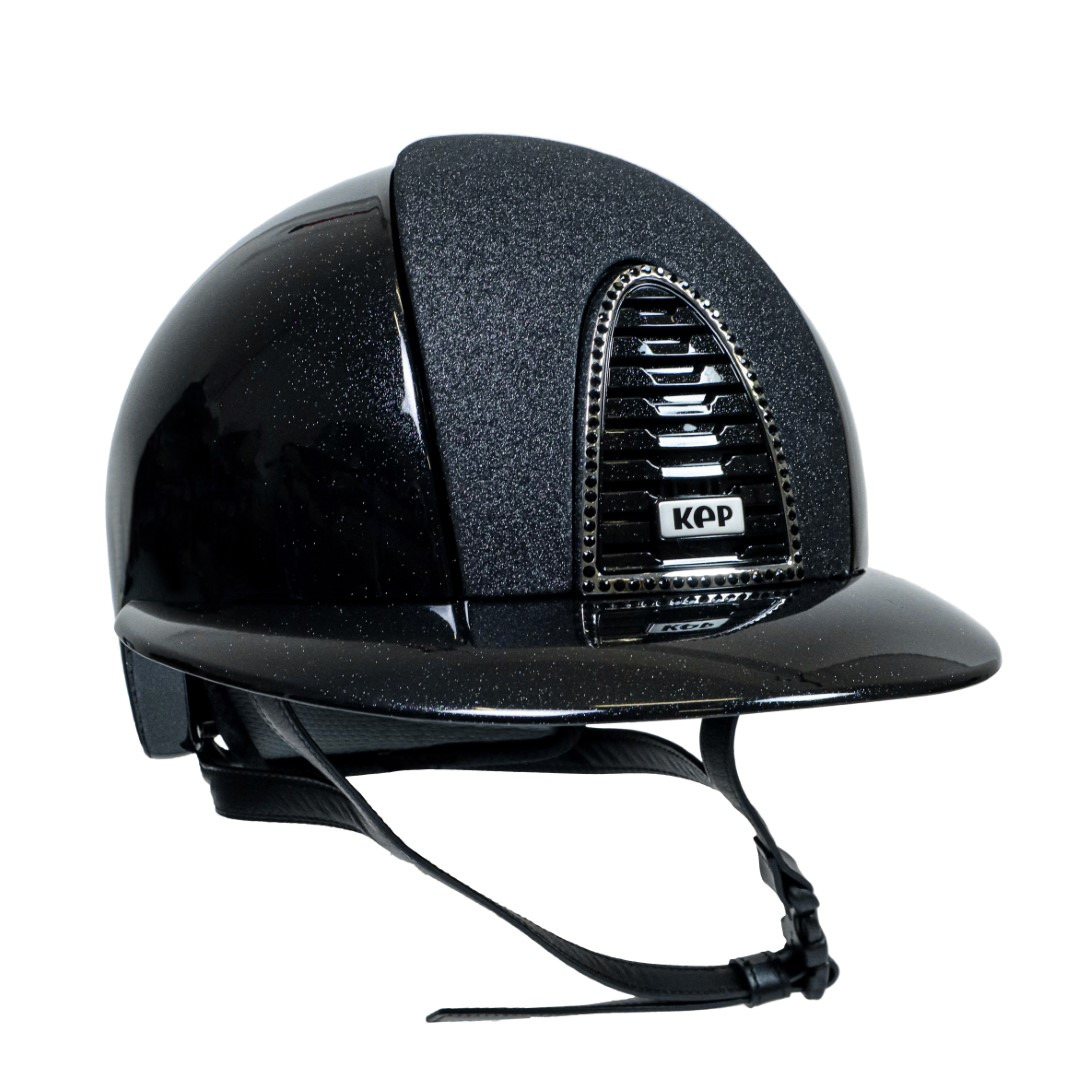 KEP Italia Cromo 2.0 Diamond schwarz Polo Star Schwarz Vorderbesatz Rahmen Chrome tiefschwarz Swarovski