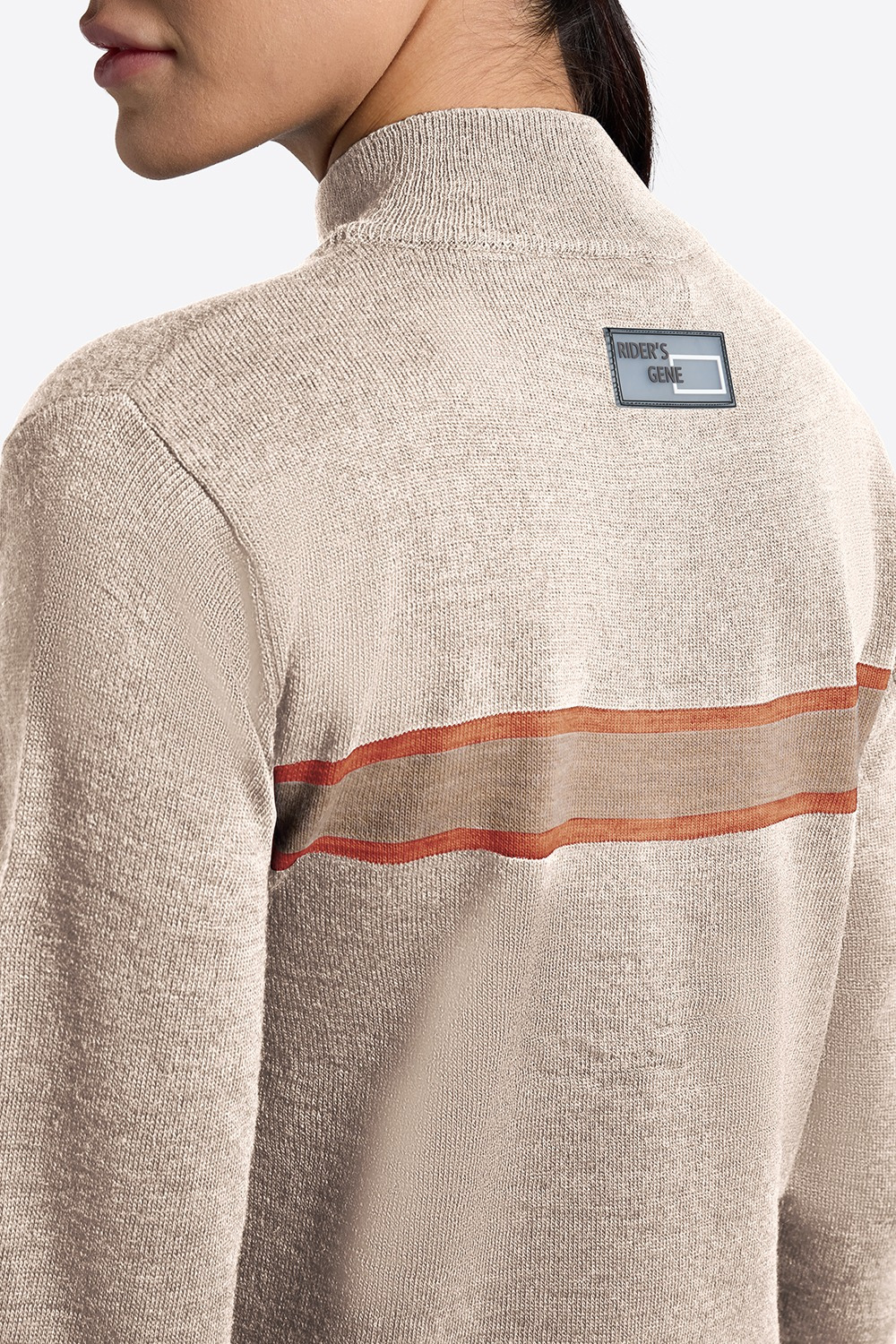 RG FW25 RG Wool Blend Half Zip Sweater Women