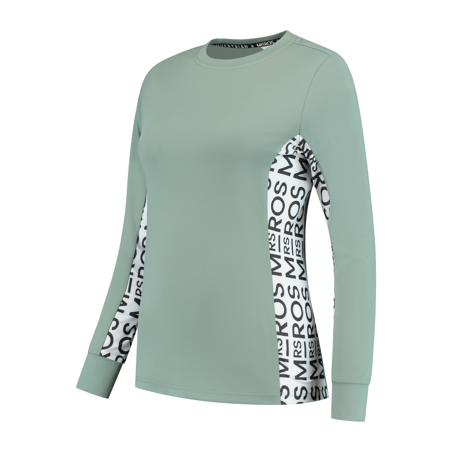 Mrs. Ros SS25 Langarm-Trainingsshirt Grün Lavender Fields