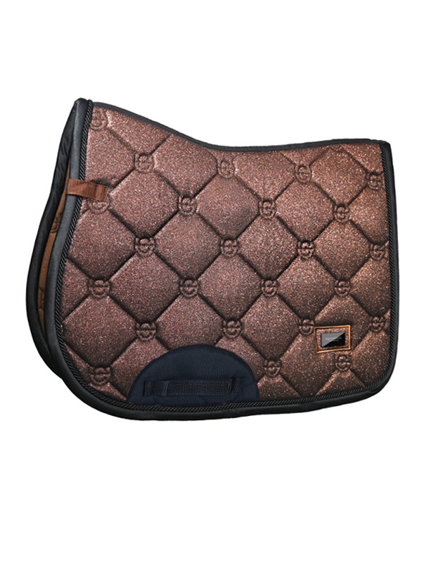 Equestrian Stockholm FW'22 Mahogany Glimmer jump saddlepad