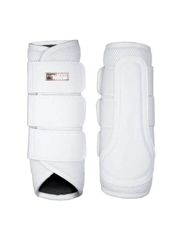 Equestrian Stockholm Classic Mesh Brushing boots White Rose