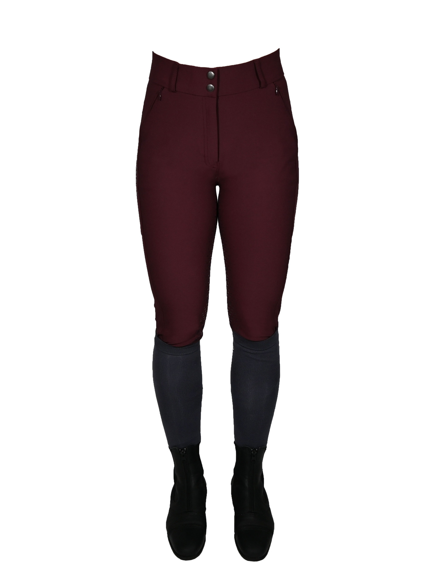 Equestrian Stockholm SS'22 Elite Merlot Knee Grip Breeches