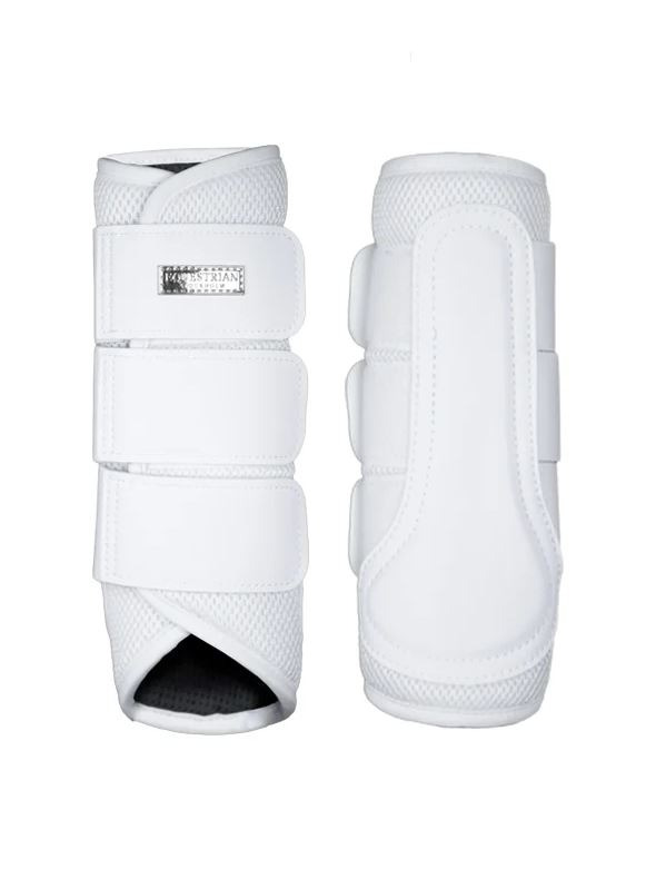 Equestrian Stockholm Classic Mesh Brushing boots White Silver