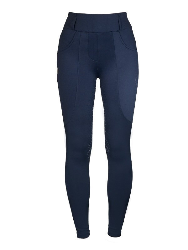 Equestrian Stockholm Compression Dressage Riding Tights Midnight Blue