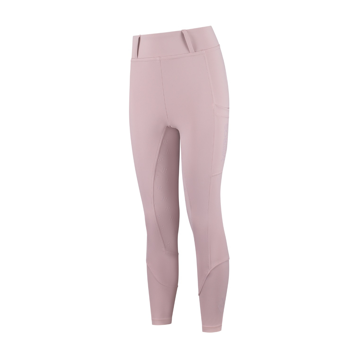 Mrs. Ros SS26 Riding Leggings Silhouette Full Grip Blush Noir
