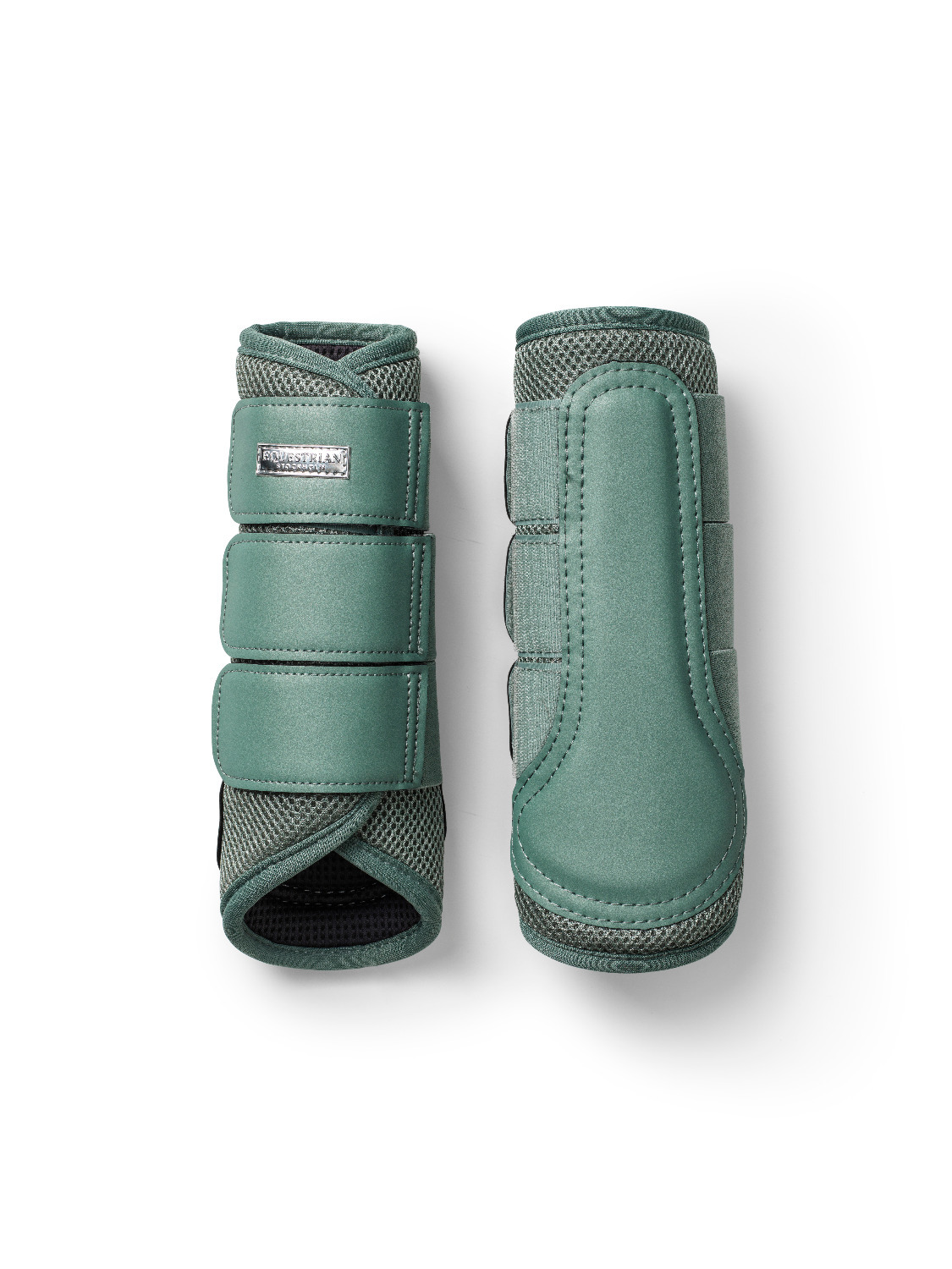 Equestrian Stockholm Mint Green Classic Mesh Brushing Boots