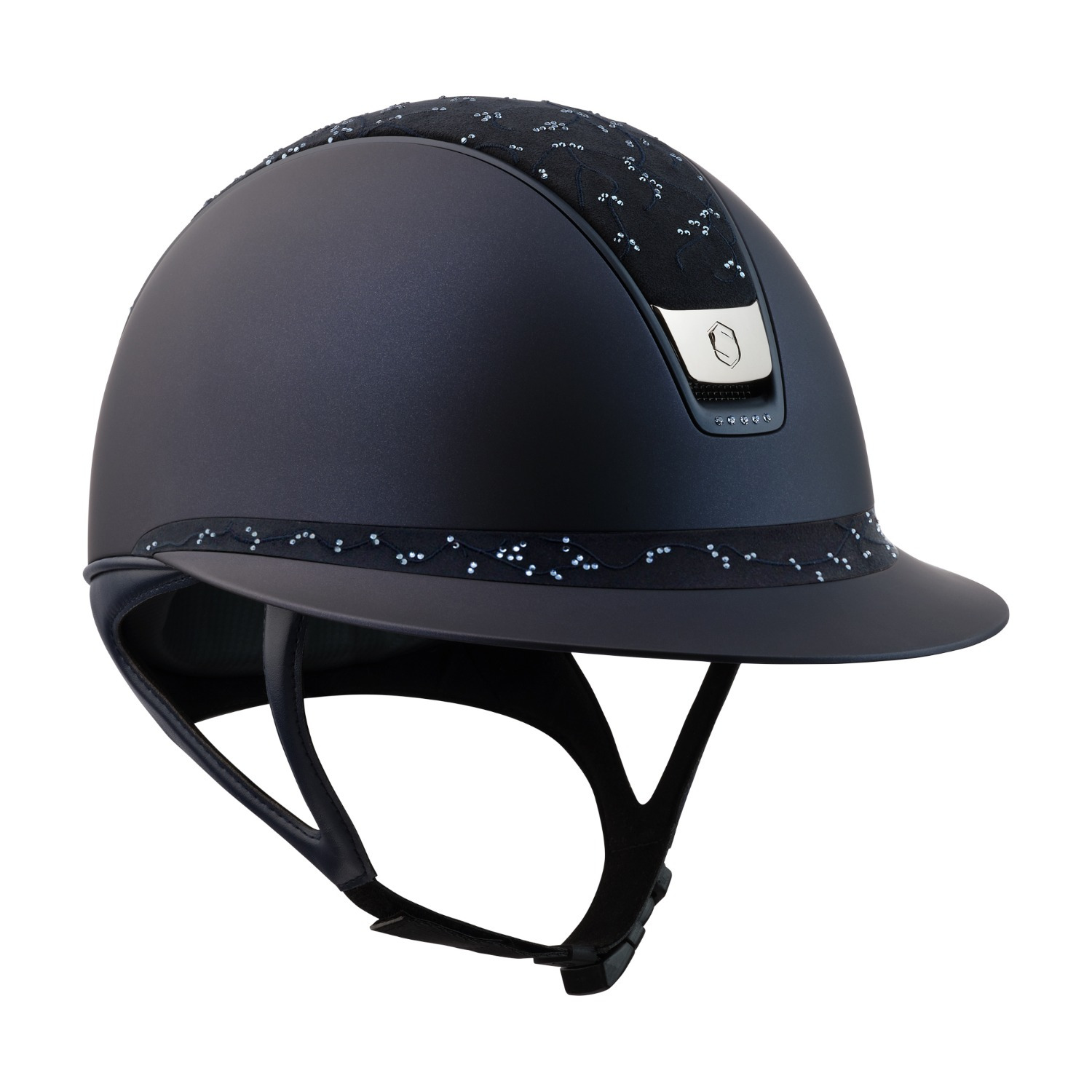Samshield 2.0 Miss Shield Blue Crystal Leaf Matte Trim 5 Dark Blue Swarovski
