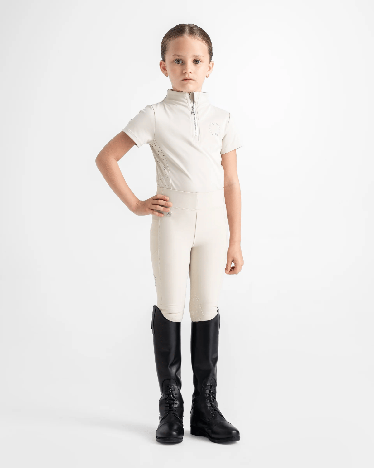Moá Mae Kinder Reitleggings mit Kniebesatz