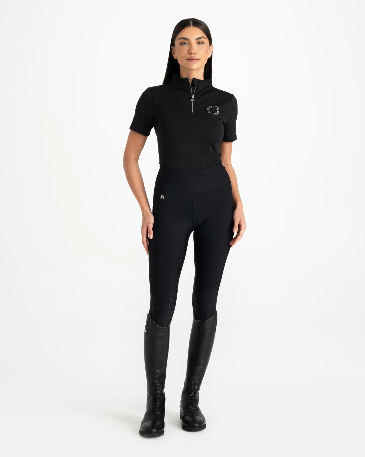 Moá Mae Damen Reitleggings mit Vollbesatz