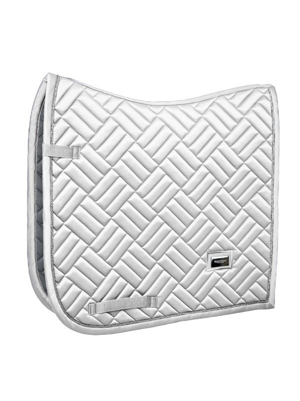 Equestrian Stockholm Modern White Perfection Dressage Saddle Pad