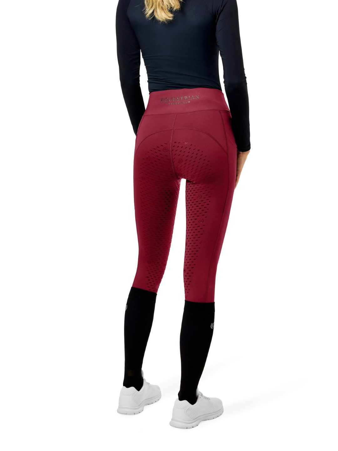 Equestrian Stockholm Merlot Riding Tights Movement Full Grip